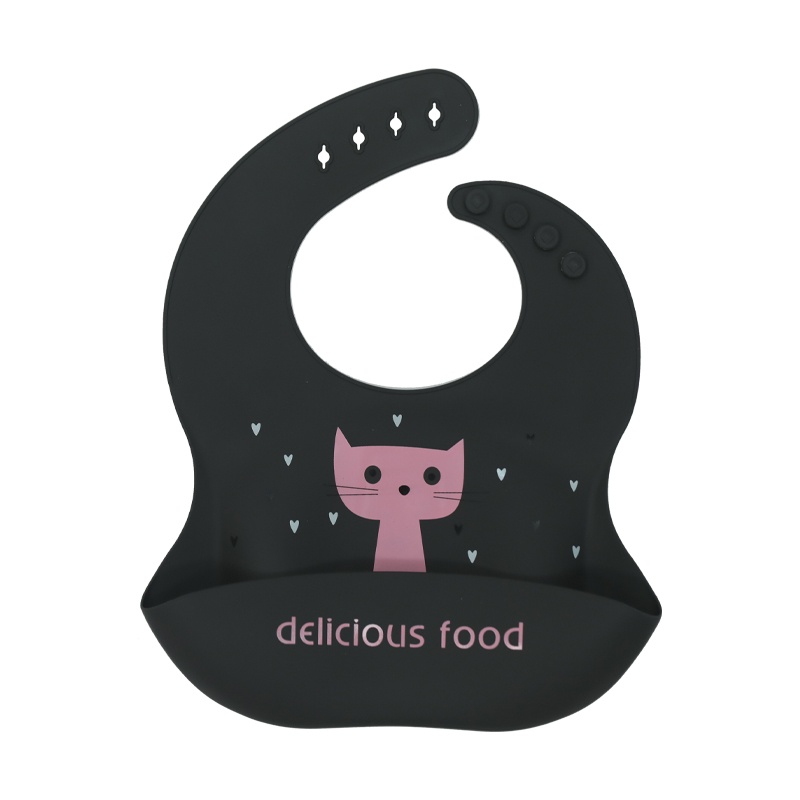 Нагрудник котенок черный