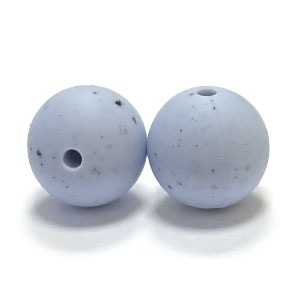 бусина 12 мм Гранит Серо-голубой