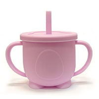 Поильник силиконовый Baby pink (Завод 2)