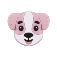 Голова собачки нежно розовая