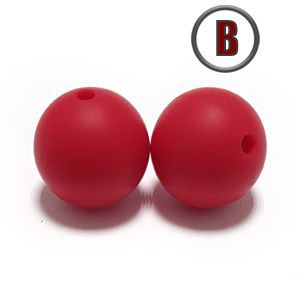 бусина Strawberry 15 мм. (в цвет пустышки BIBS)