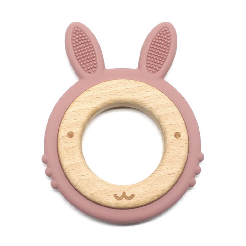 Зайчик Blush на деревянном кольце