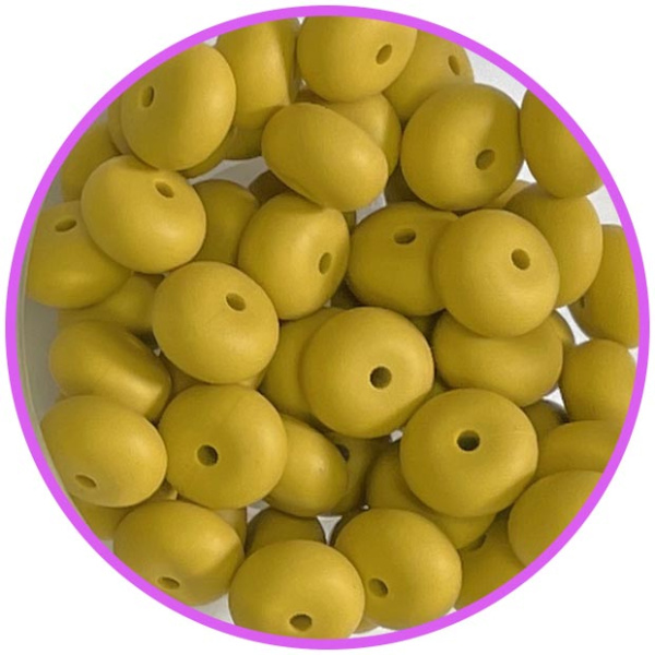 Силиконовый Abacus 14*8 мм Mustard