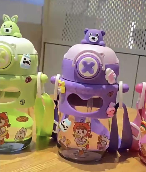 Поильник  - прорезыватель  Мишка Фиолетовый