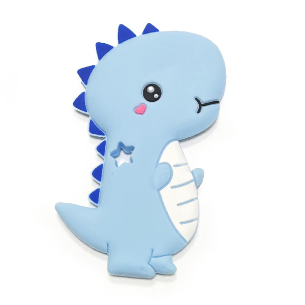 Динозавр со звездой нежно голубой