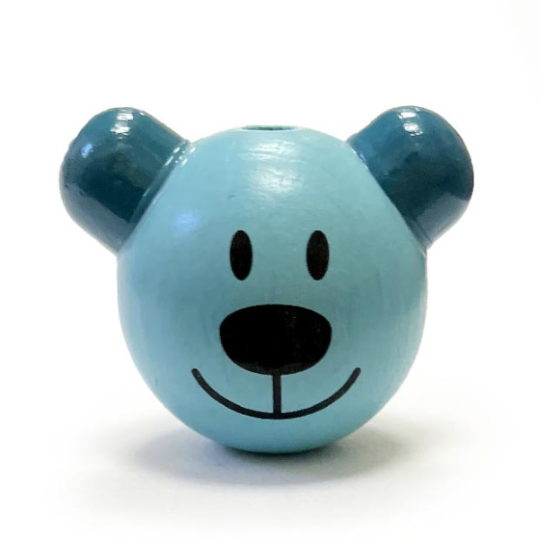 Мишка сетлая бирюза, бирюзовые ушки