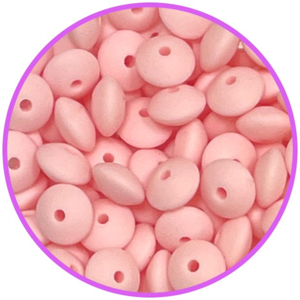 Линза 12 мм Rose Quartz силиконовая (Завод 1)