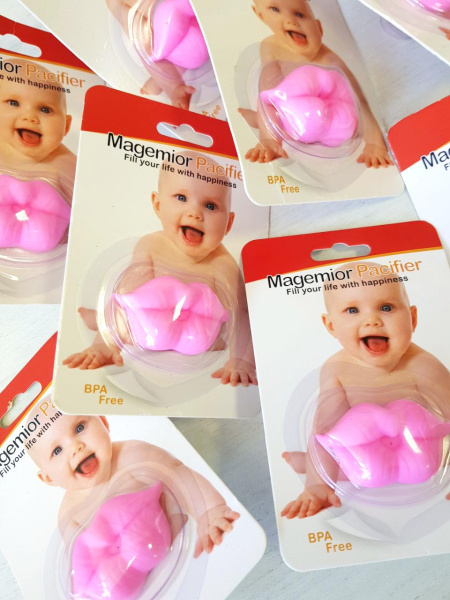 Пустышка Губки Розовые