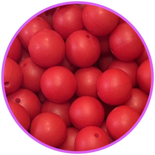 бусина красный 19 мм