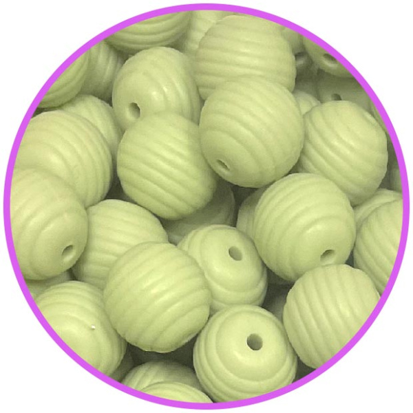 бусина Рифленая Лён
