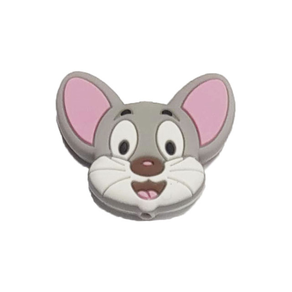 Голова мышки светло серая