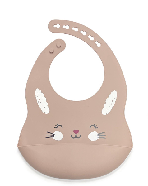 Нагрудник Зайчик Pale Mauve