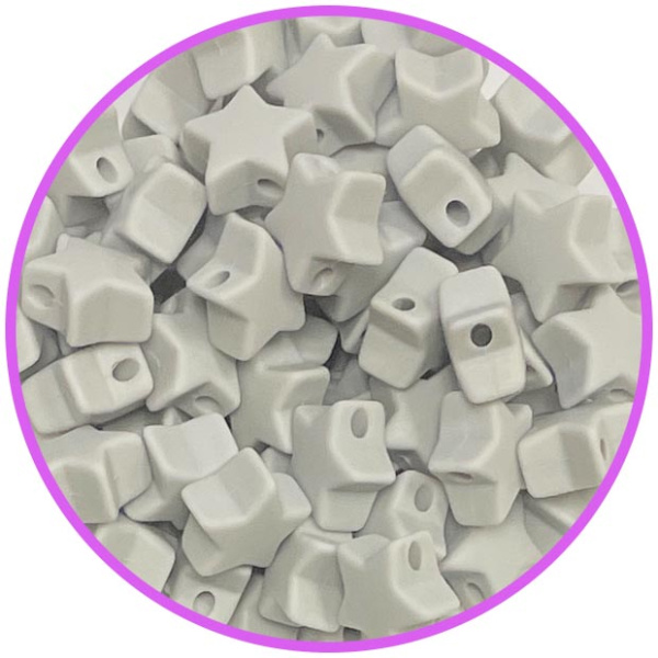 звезда мини  светло серая