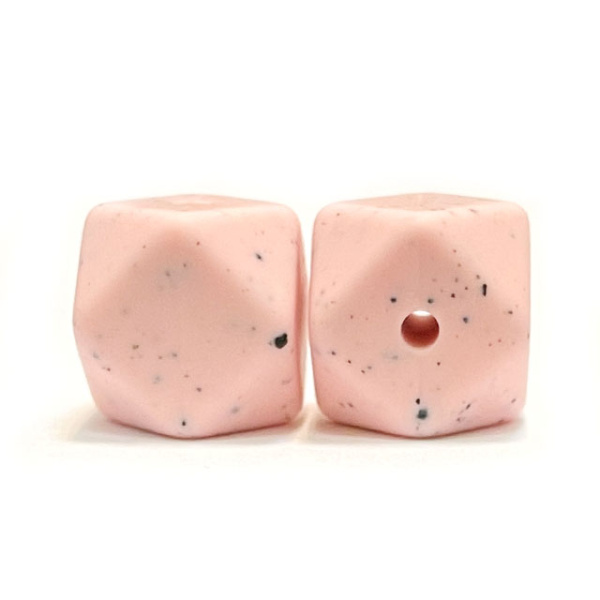 Мини многогранник гранит нежно розовый