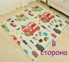 Коврик детский игровой 200 х 180, для ползанья, складной двухсторонний, развивающий (Англия/Котик)