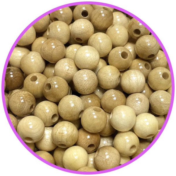 Бусина натуральная 10 мм (германия, дерево)