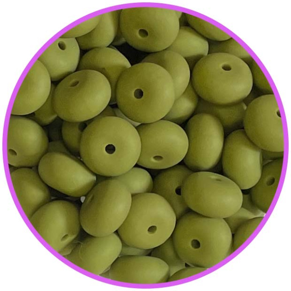 Силиконовый Abacus 14*8 мм Army green