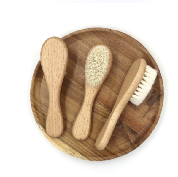 Расчёска для новорожденных детей из козьей шерсти