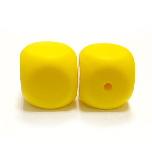 Кубик Желтый силиконовый