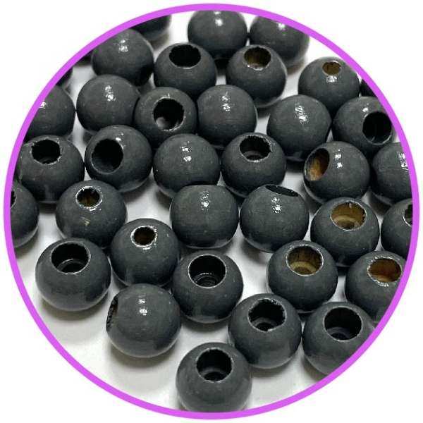 Бусина безопасности серая 10 мм (германия, дерево)