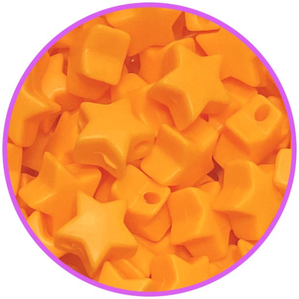 звезда мини Оранжевый