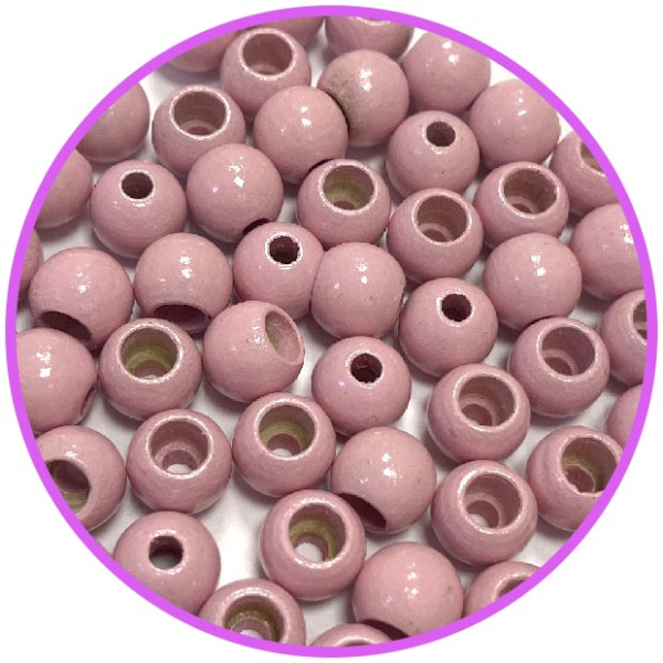 Бусина безопасности розовая 10 мм (германия, дерево)