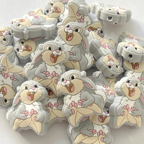 Кролик милашка мини Светло серый