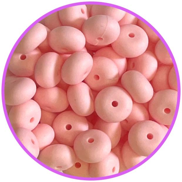 Силиконовый Abacus 14*8 мм Rose Quartz