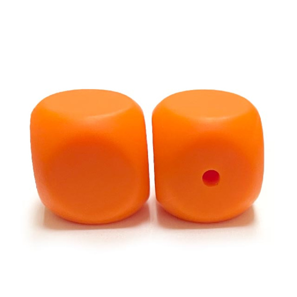 Кубик Оранжевый силиконовый
