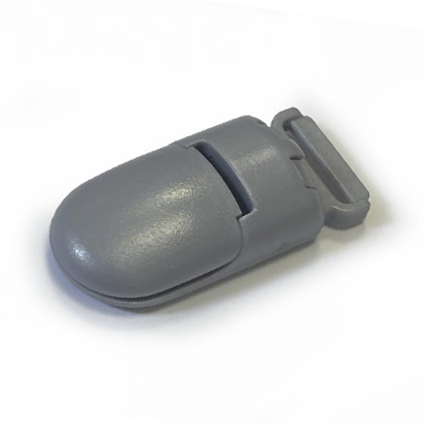 Клипса пластиковая 2 Серая