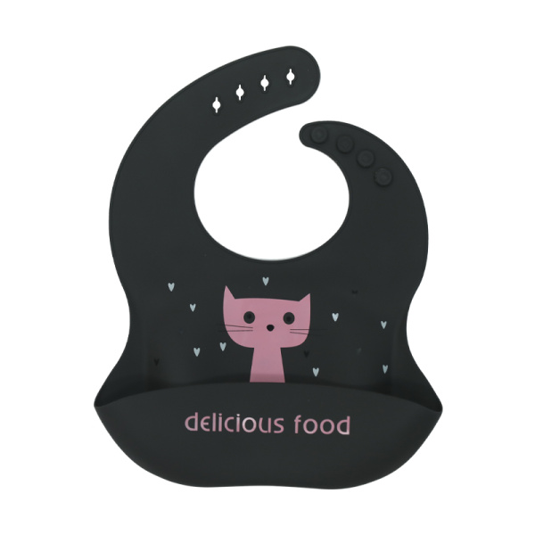 Нагрудник котенок черный