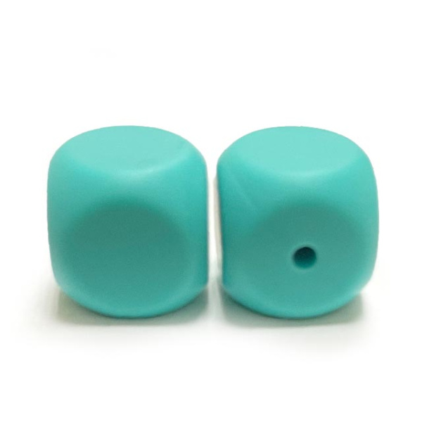 Кубик бирюза силиконовый